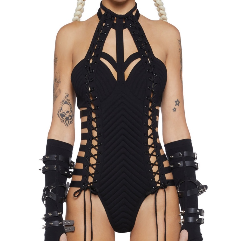 Dollskill Rude Awakening Bodysuit